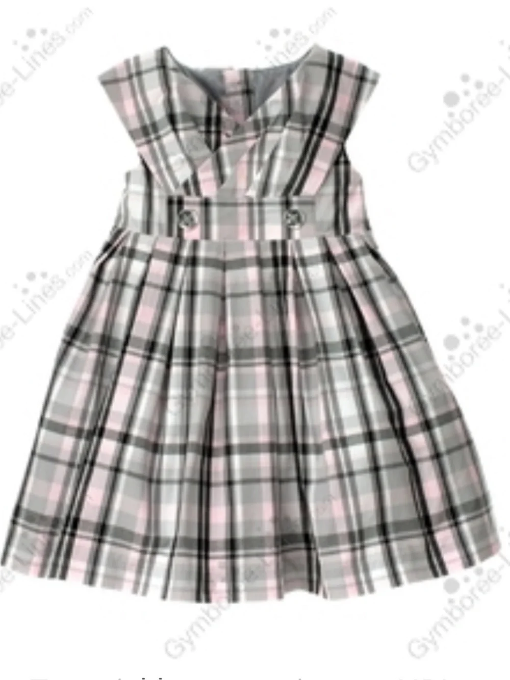 Vintage Gymboree Plaid Holiday Dress Tulle Lined Toddler Girl 100% Cotton Poplin
